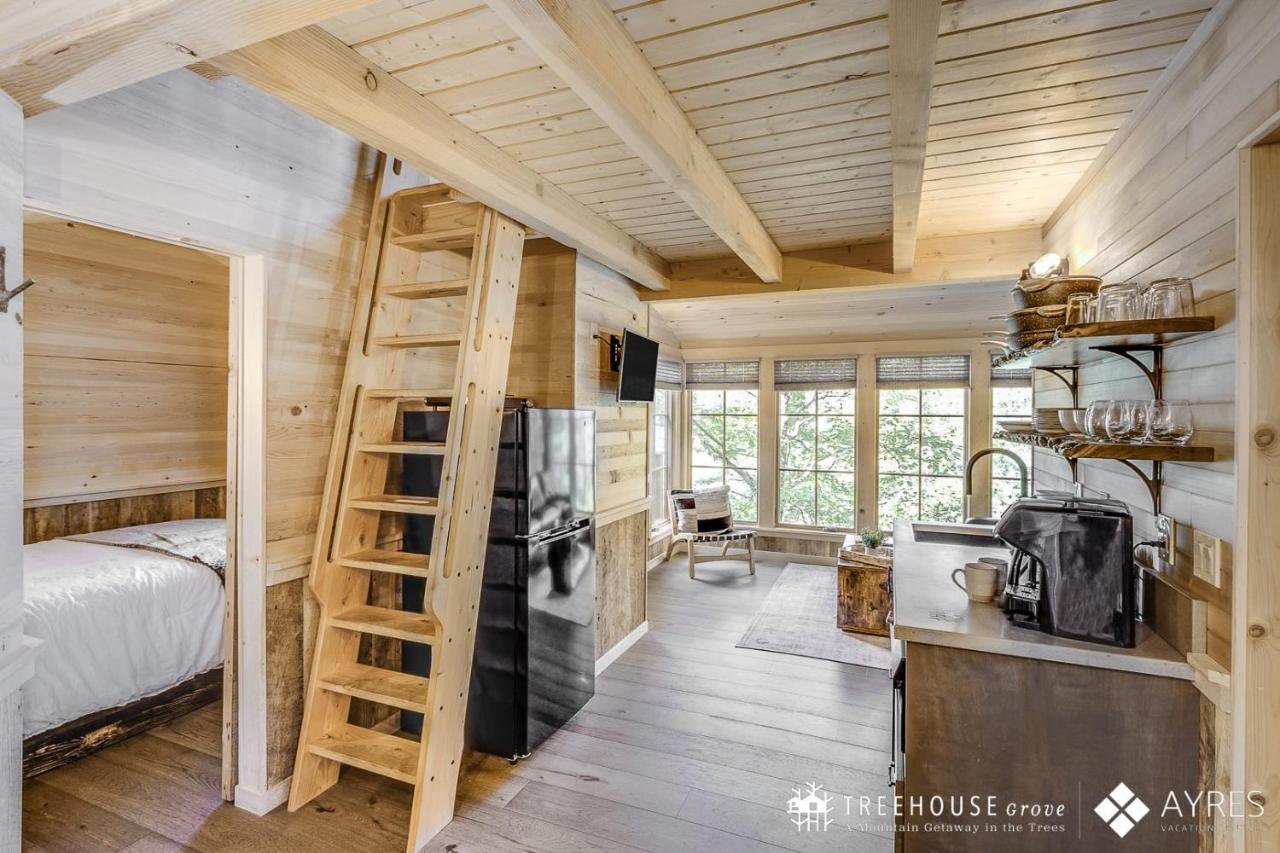 The Blackjack Oak In Treehouse Grove At Norton Creek Гатлинбург Экстерьер фото